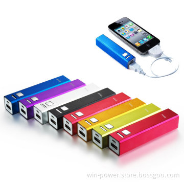 1800mAh, 2200mAh, 2600mAh Capacity Power Bank for iPhone Samsung